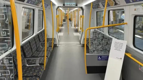 Nexus Inside the new Metro train