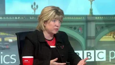 Maria Caulfield MP on the BBC show Politics Live