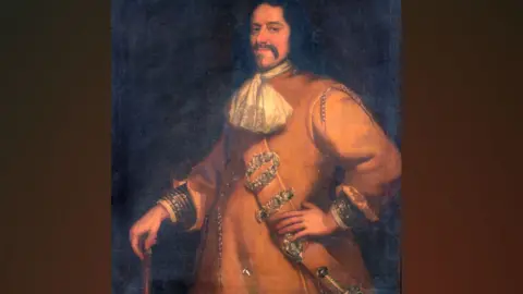 Norwich Castle Museum Augustine Briggs in militia uniform, 1670