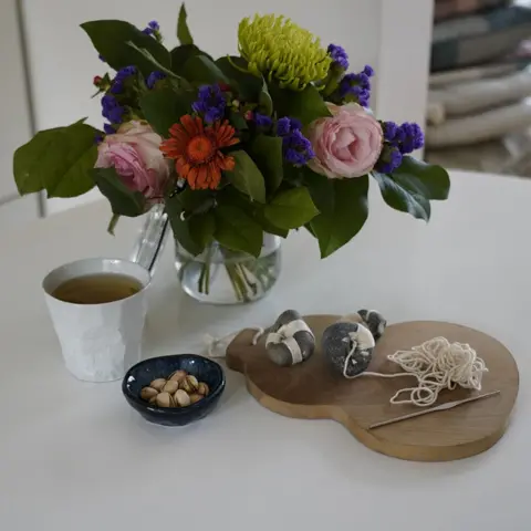 Rachel Hain Flowers on a table