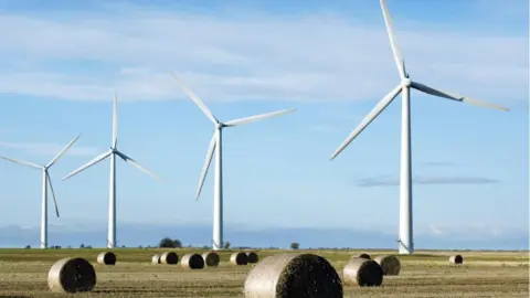 Getty Images Wind farm near Swindon