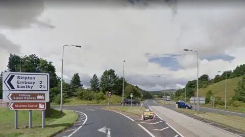 Google Junction of the A65 and the A6131 near Skipton