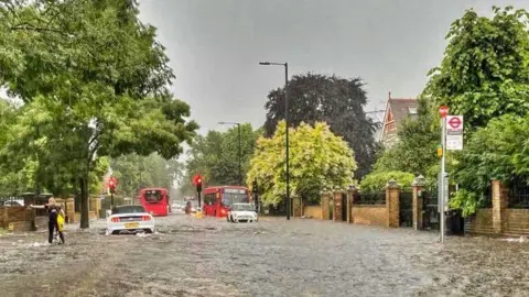 Flooding in Barnes