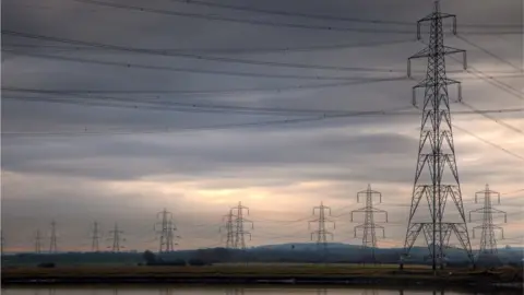 Getty Images Pylons in Firth of Forth