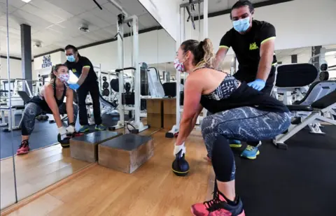 Reuters Gym in Castiglione della Pescaia, Italy, 19 May 20