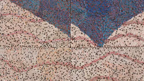 Elias Sime A piece of abstract art made from electronic components