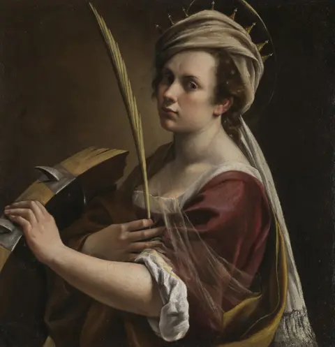 The National Gallery, London  Inmates in a women's prison had the chance to see Artemisia Gentileschi's Self Portrait as Saint Catherine of Alexandria (about 1615-17), when it went on tour in 2018