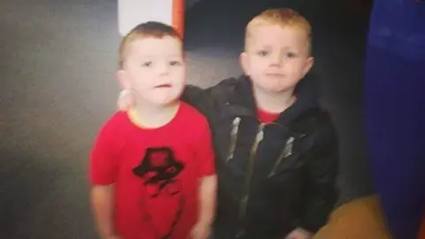 Family Handout Kyrees Sullivan, 16, (right) who died in a road traffic collision with his best friend Harvey Evans, 15, (left) in Ely, Cardiff