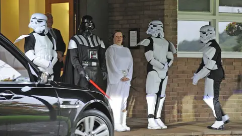 Courtesy of Redditch Standard © Bullivant Media The funeral party