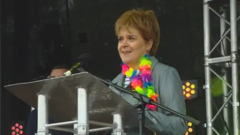 Nicola Sturgeon at Pride Glasgow