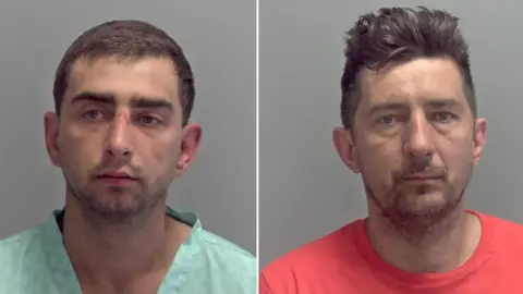 Norfolk Police Thomaz Urbaniak and Marcin Jablonski in police "mug shots"