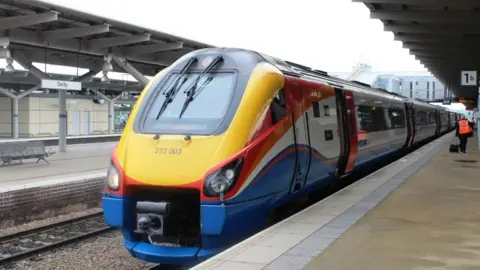 Midlands Connect A train in Derby