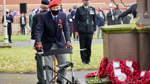 BBC Remembering old comrades in Bedworth on Wednesday