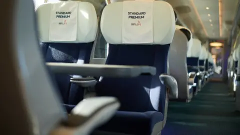 PA Media Seats on refurbished Pendolino train