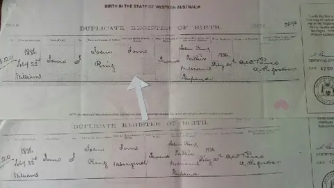 GARRY SMITH Comparison of birth certificates