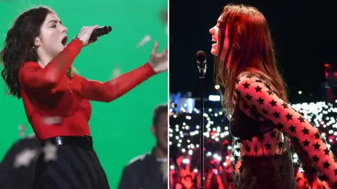 Getty Images Lorde and Dua Lipa