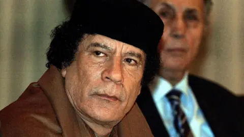 FETHI BELAID/AFP/Getty Images Colonel Gaddafi