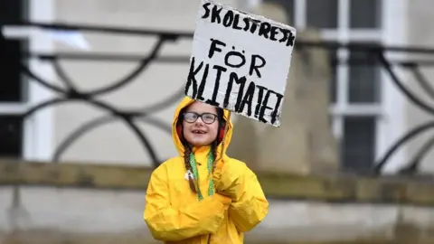 Getty Images Greta Thunberg in Bristol