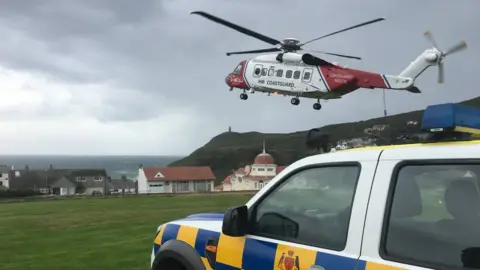 Port Erin Coastguard Helicopter