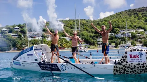 Talisker Whisky Atlantic Challenge Arrival in Antigua