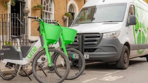 Lime The e-bikes