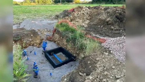 Henstridge A357 Road Group Water mains work