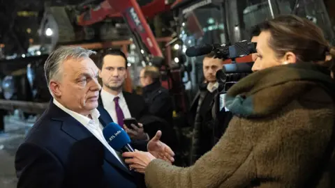 Prime Minister's Office Viktor Orban speaking to journalists