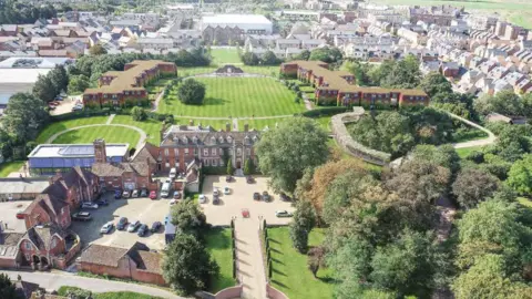 Trumpington Investments Ltd aerial view of a hotel in Cambridge