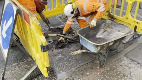 BBC Potholes in West Sussex