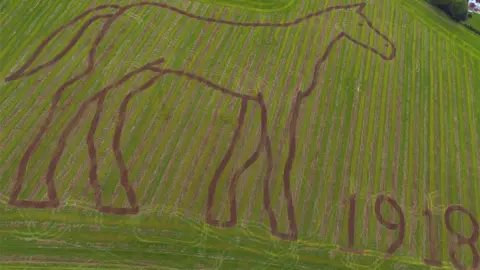 Carlo Roberts Horse etching