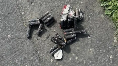 Wakefield Council Batteries from the fire in Kettlethorpe