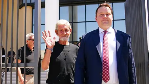 PA Media David Hunter leaving court in Paphos