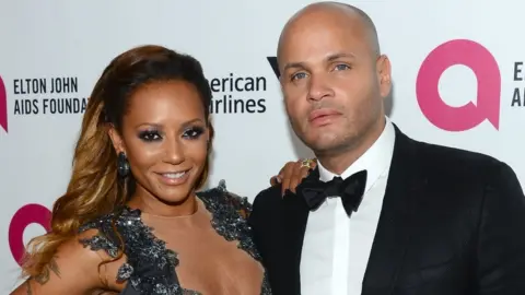 Getty Images Mel B with Stephen Belafonte