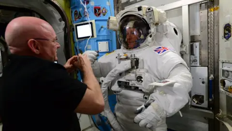 ESA Tim Peake in his spacesuit