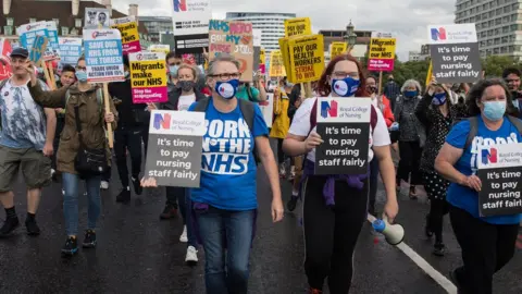 Getty Images Nurses in the RCN union