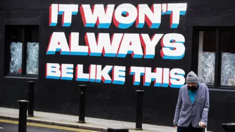 PA Media Mural saying "it won't always be like this" in Dublin