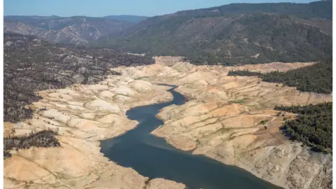 Getty Images Low reservoir levels linked to drought