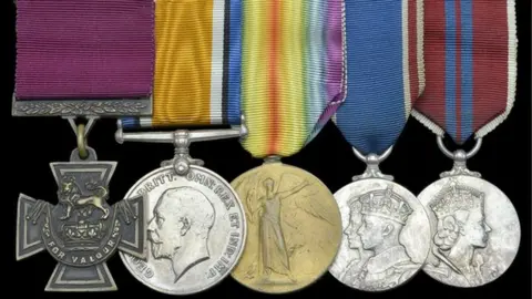 Jan Starnes Pte James Towers' medal collection