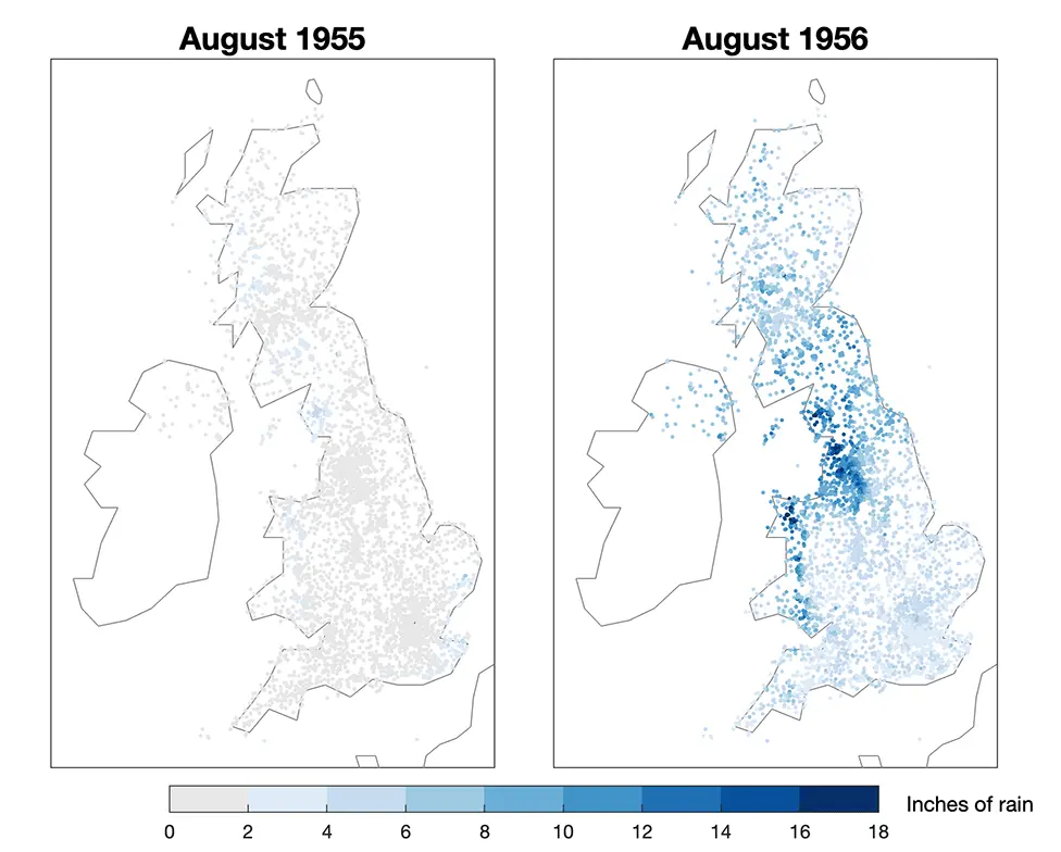 BBC Rainfall records