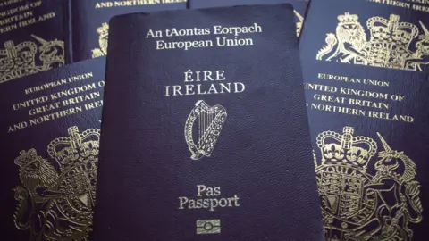 Getty Images Passports Irish and British
