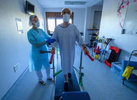 Getty Images Coronavirus rehabilitation in France