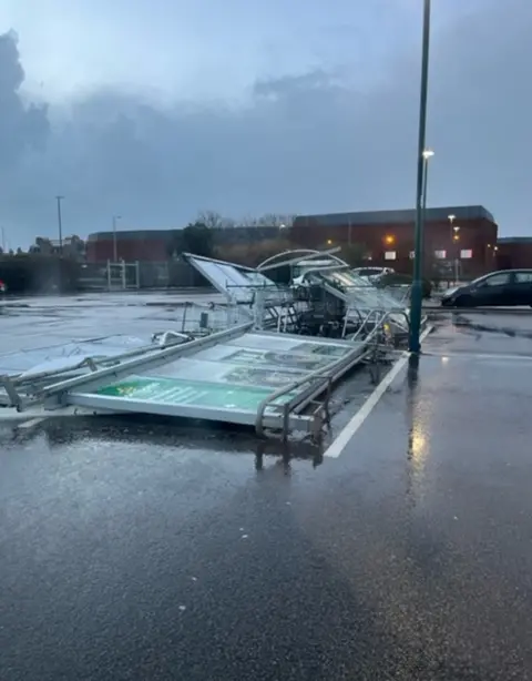 Graeme Buchan Wind damage in Aberdeen