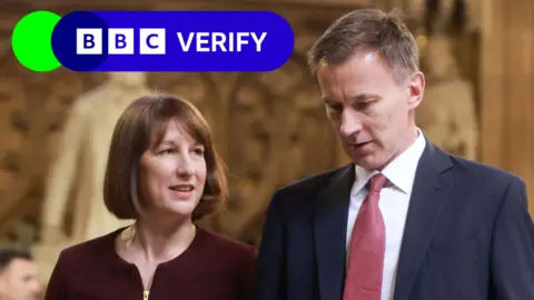 Reuters Rachel Reeves y Jeremy Hunt en el Parlamento el 17 de julio de 2024 