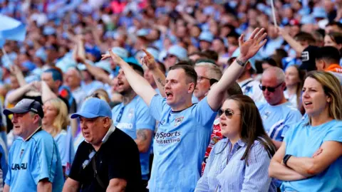 PA Media Coventry City fans