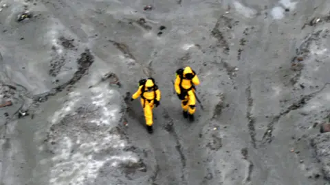 New Zealand Defence Force Rescuers on White Island