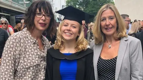 Amy, her mum and nan