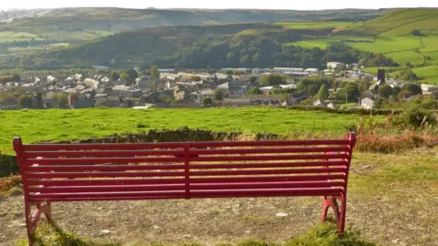 Memorial Bench Stories blog Bench dedicated to Dr Eugenie Hilda Dorothy Cheesmond at Top O Slate above Haslingden