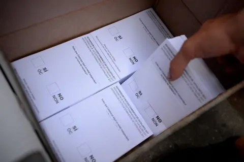 Getty Images Ballot papers