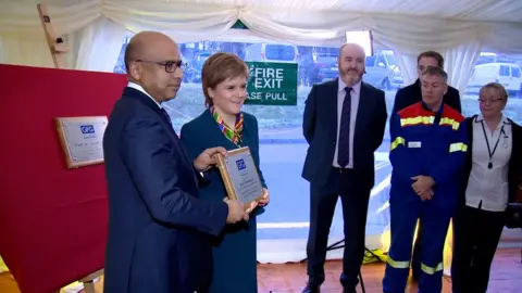 Nicola Sturgeon and Sanjeev Gupta