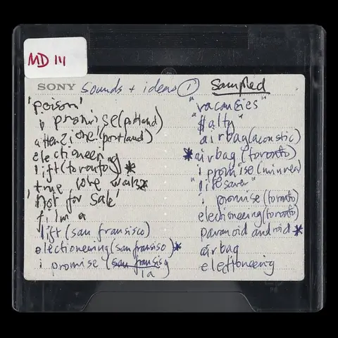 Radiohead Radiohead's minidisc